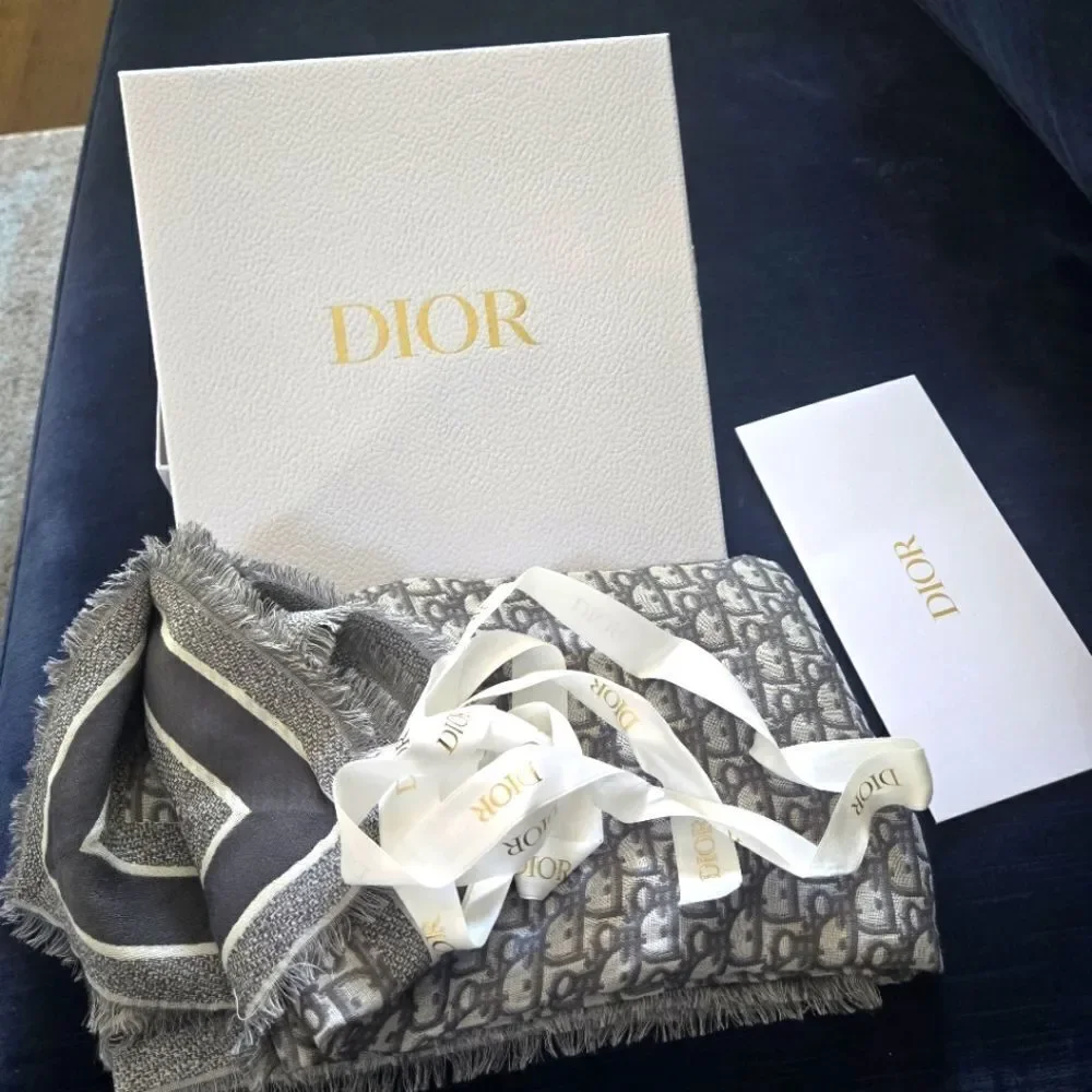 Dior Shawl Scarf new + box